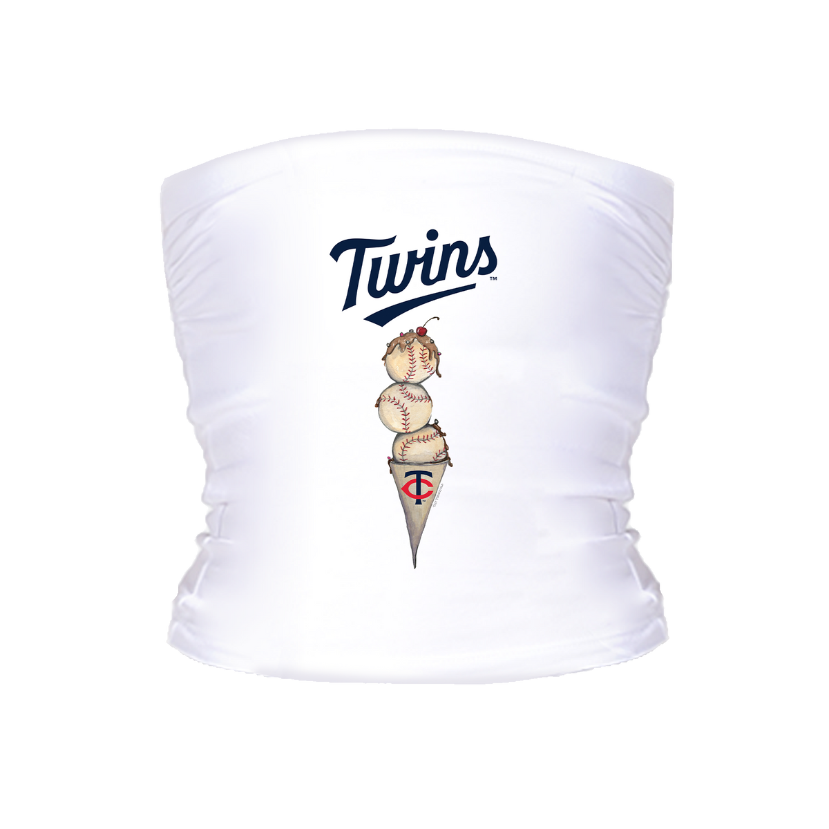 Minnesota Twins Triple Scoop Tube Top - Tiny Turnip