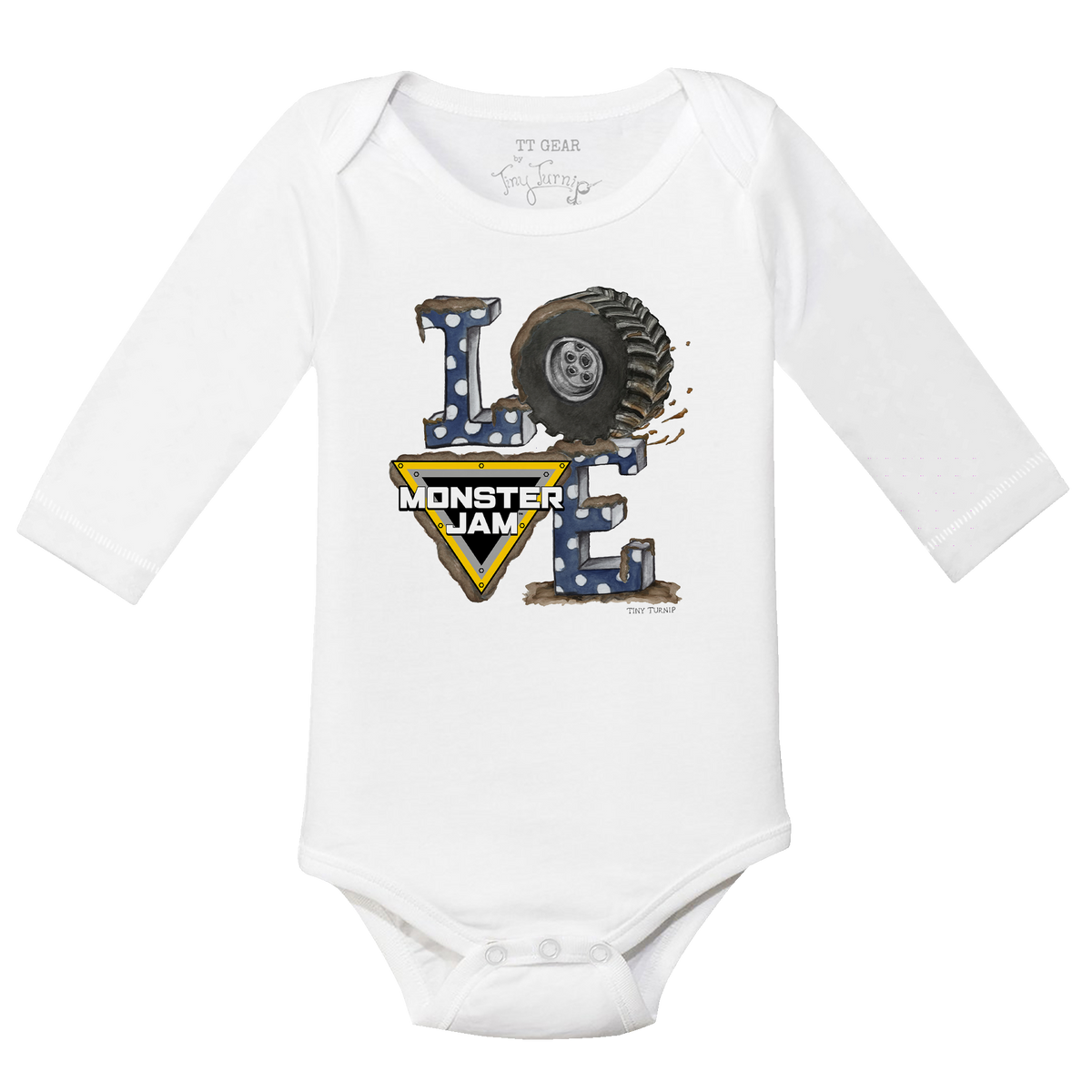 Monster Jam LOVE Long-Sleeve Snapper - Tiny Turnip