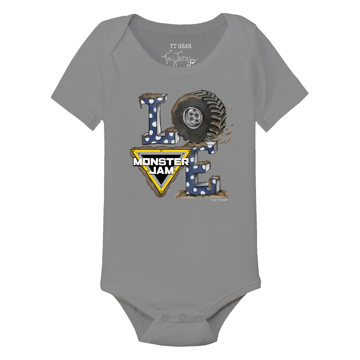 Monster Jam LOVE Short Sleeve Snapper - Tiny Turnip