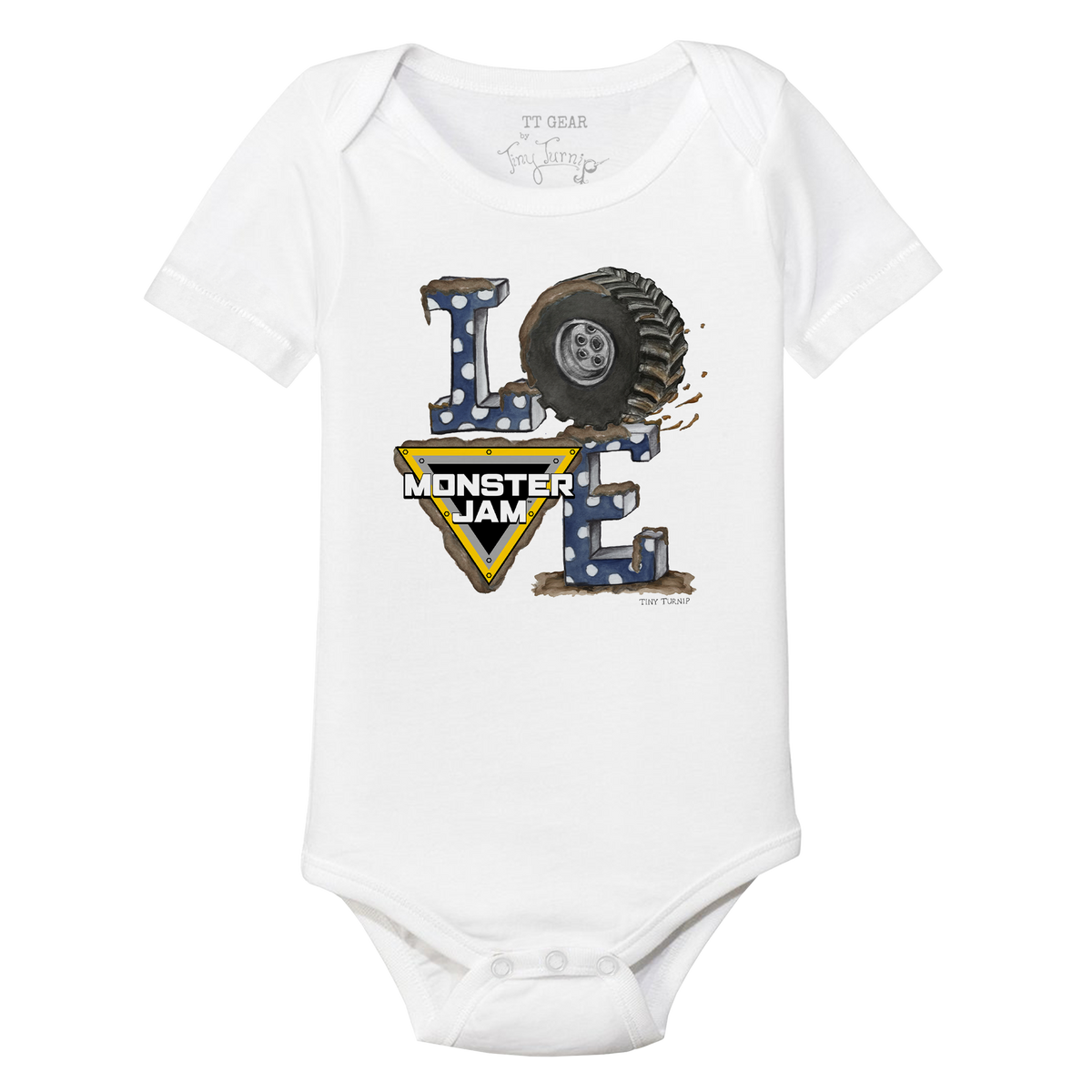 Monster Jam LOVE Short Sleeve Snapper - Tiny Turnip