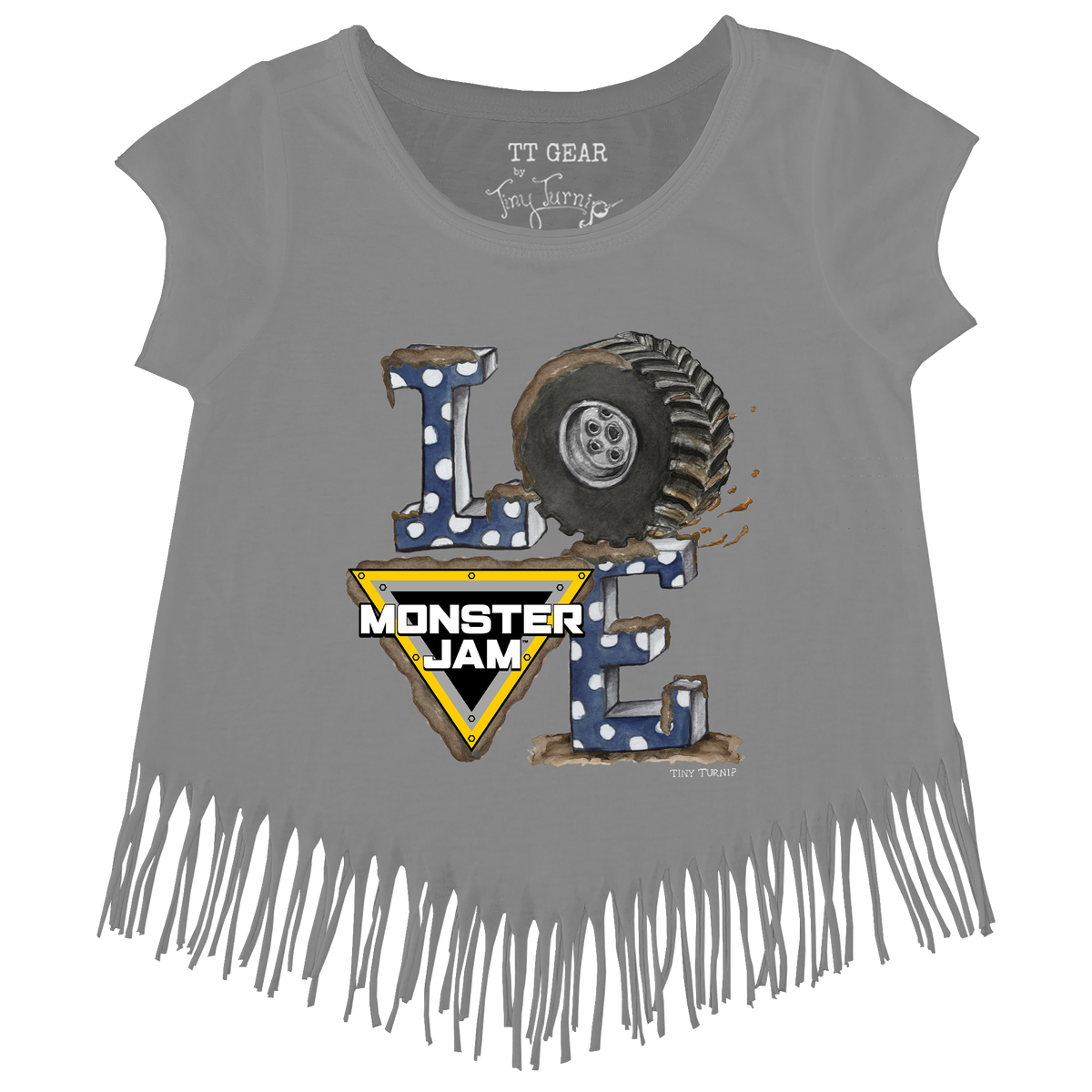 Monster Jam LOVE Fringe Tee - Tiny Turnip