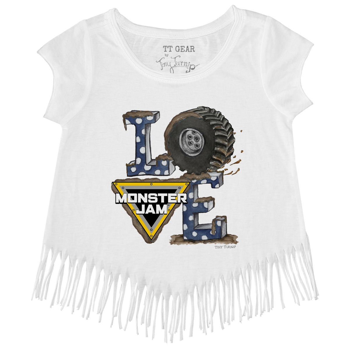 Monster Jam LOVE Fringe Tee - Tiny Turnip