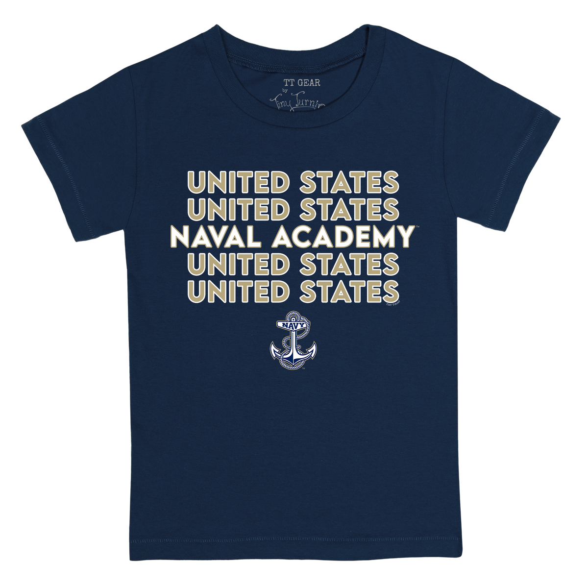 Navy Midshipmen Stacked Kid's Tee Shirt