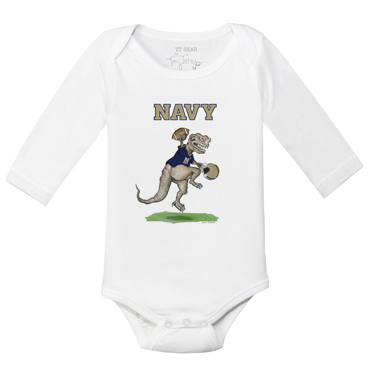Navy Midshipmen TT Rex Long-Sleeve Snapper