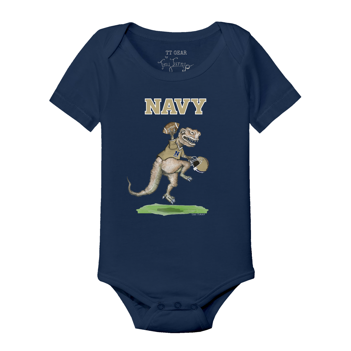 Navy Midshipmen TT Rex Short Sleeve Snapper