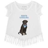 North Carolina Tar Heels Black Labrador Retriever Fringe Tee