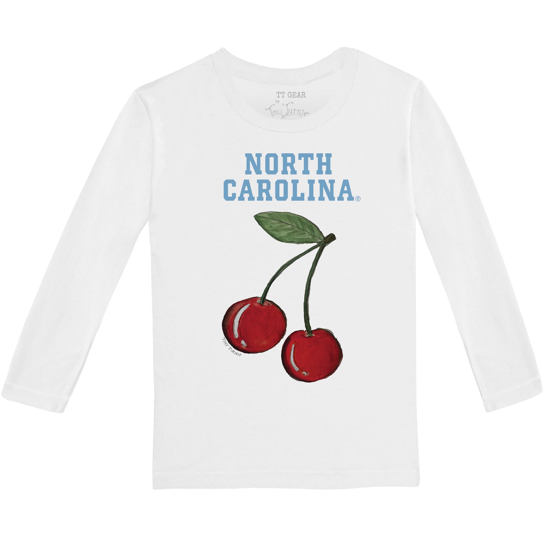 North Carolina Tar Heels Cherry Long-Sleeve Tee Shirt