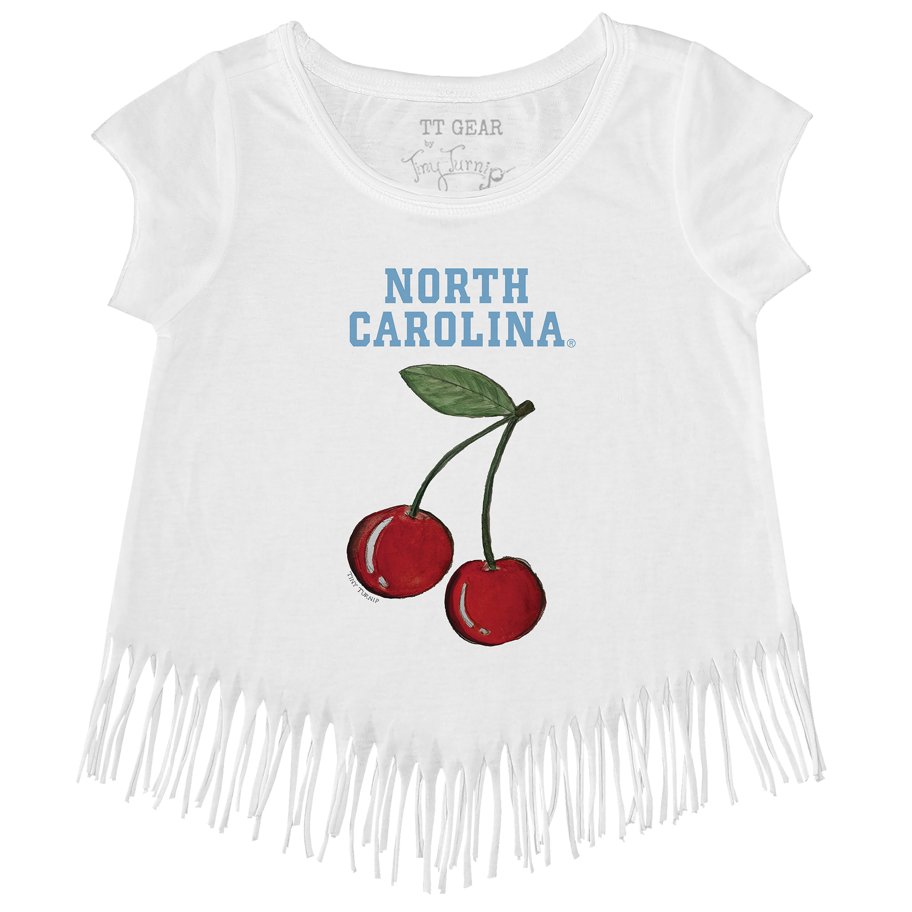 North Carolina Tar Heels Cherries Fringe Tee