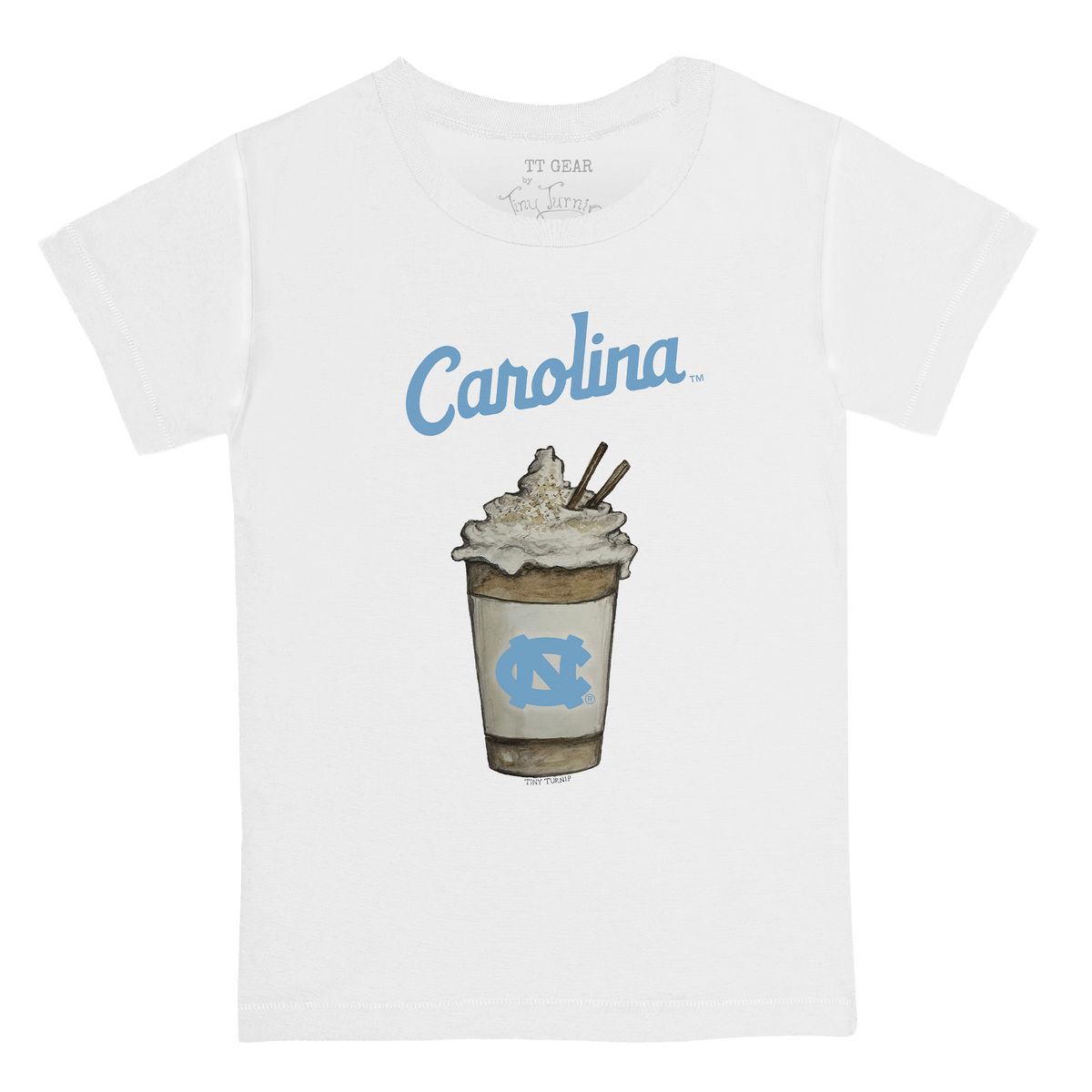 North Carolina Tar Heels Latte Kid's Tee Shirt