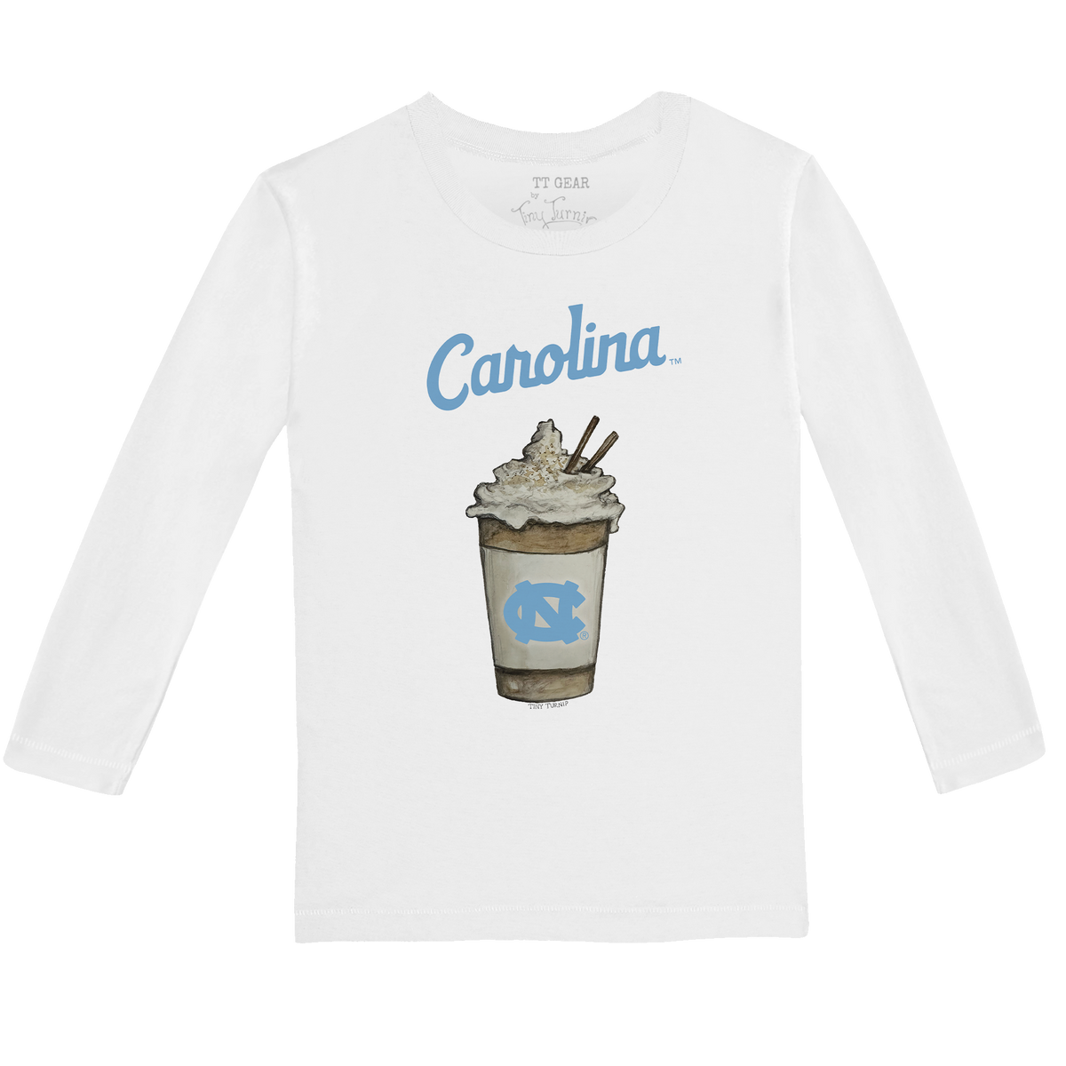 North Carolina Tar Heels Latte Long-Sleeve Tee Shirt