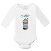 North Carolina Tar Heels Latte Long-Sleeve Snapper
