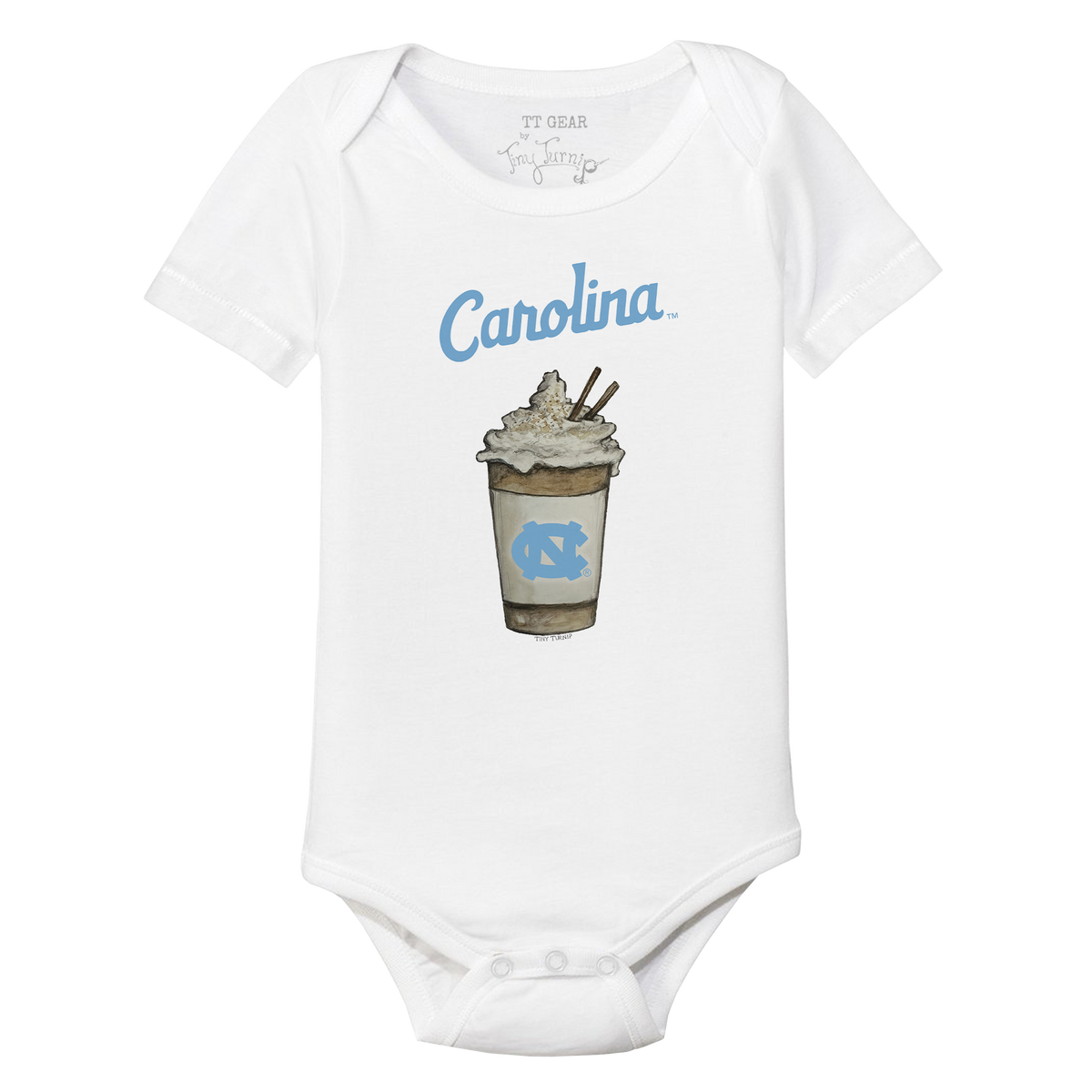 North Carolina Tar Heels Latte Short Sleeve Snapper