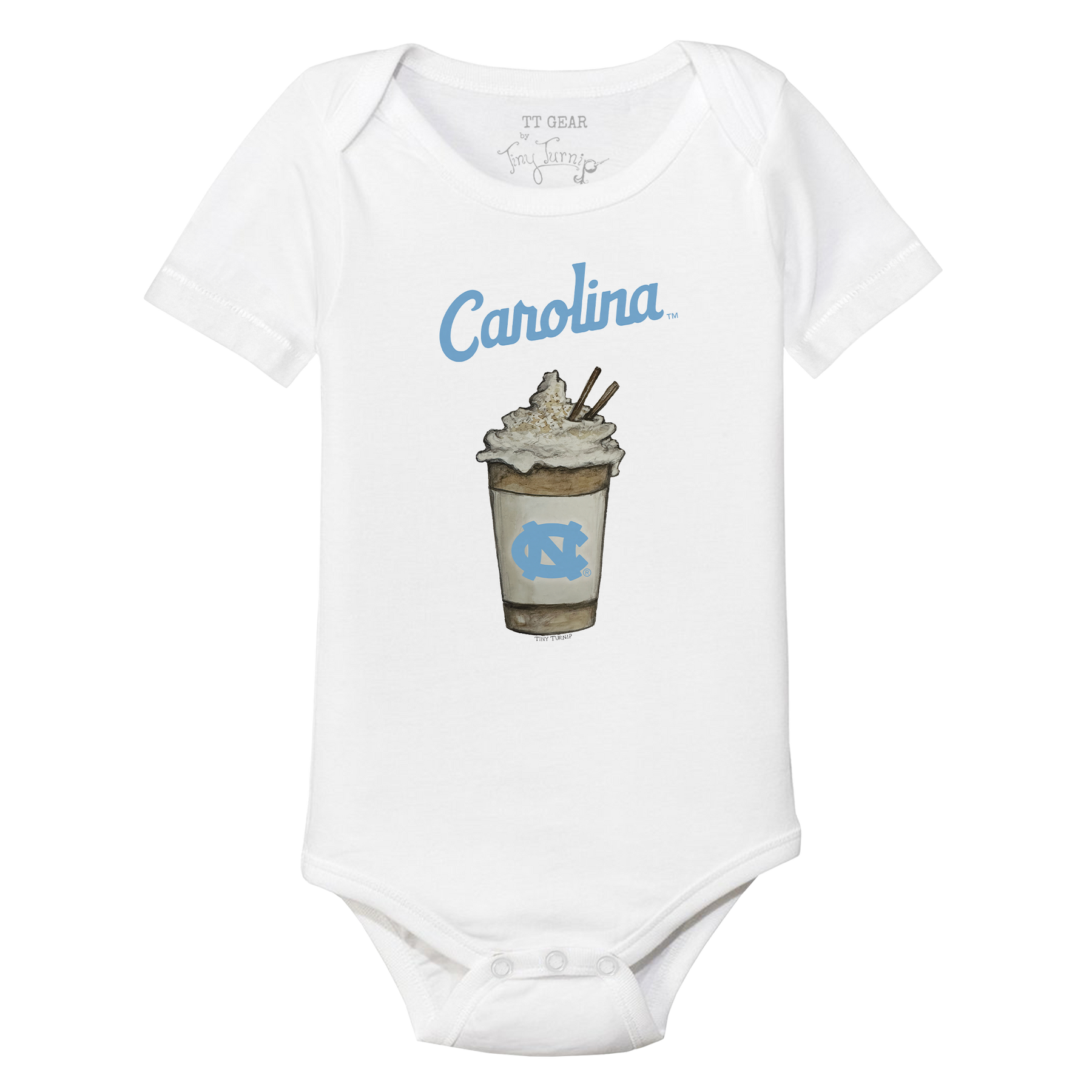 North Carolina Tar Heels Latte Short Sleeve Snapper