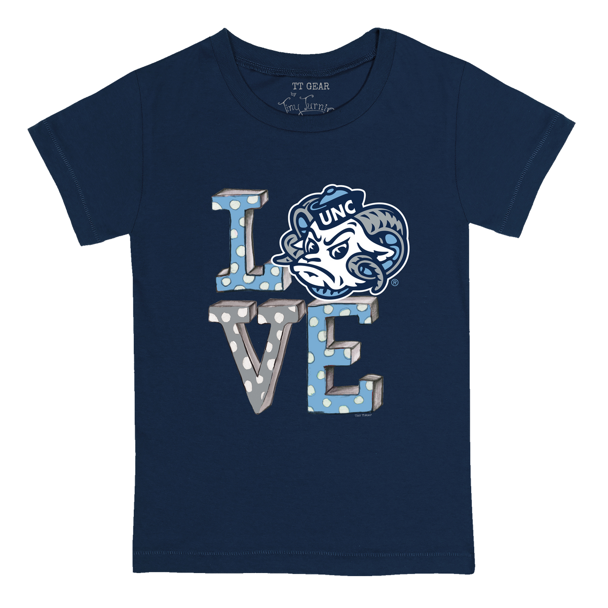 North Carolina Tar Heels LOVE Kid's Tee Shirt