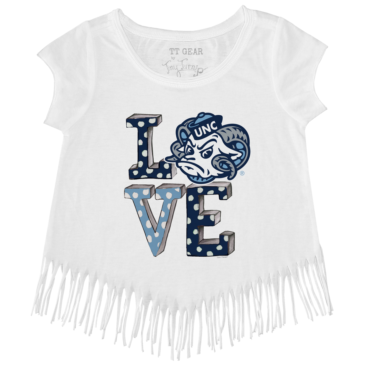 North Carolina Tar Heels LOVE Fringe Tee
