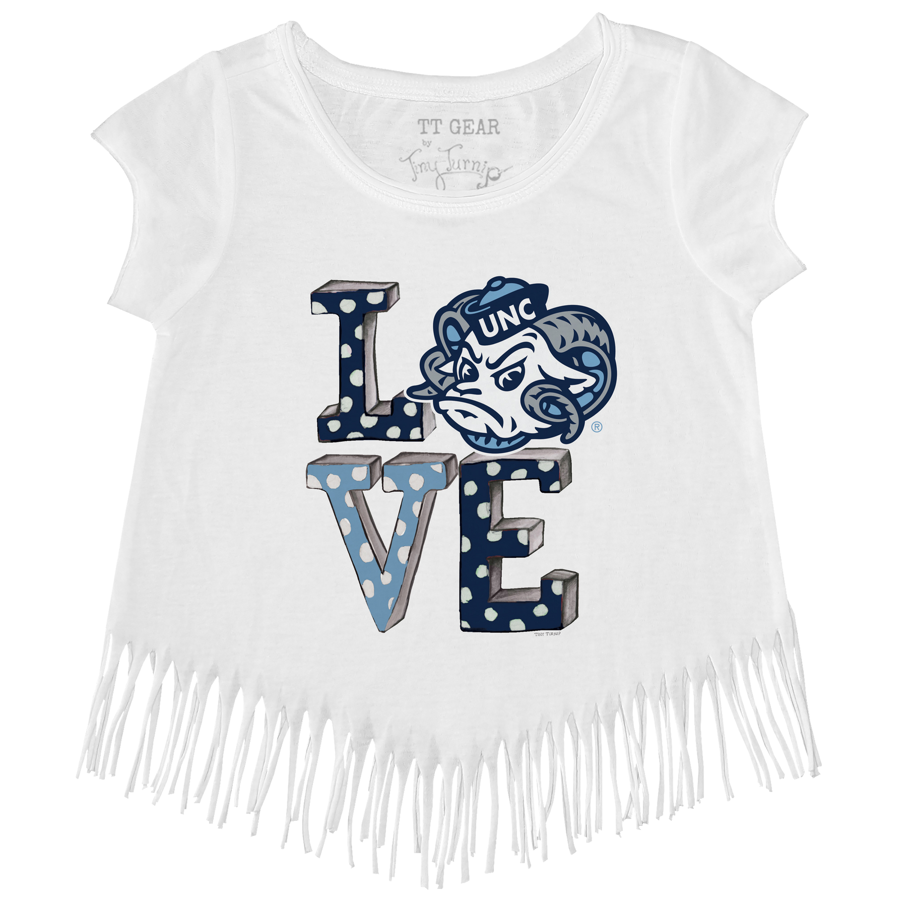 North Carolina Tar Heels LOVE Fringe Tee