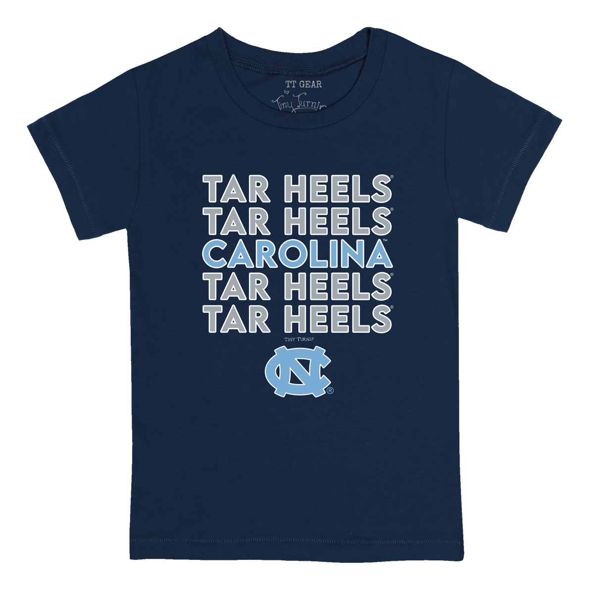 North Carolina Tar Heels Stacked Kid's Tee Shirt