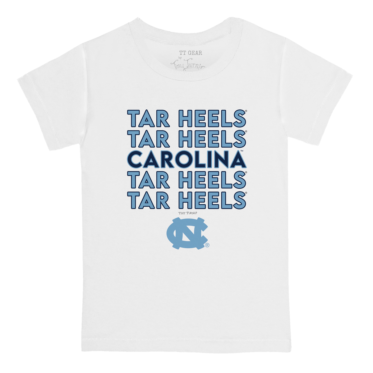 North Carolina Tar Heels Stacked Kid's Tee Shirt