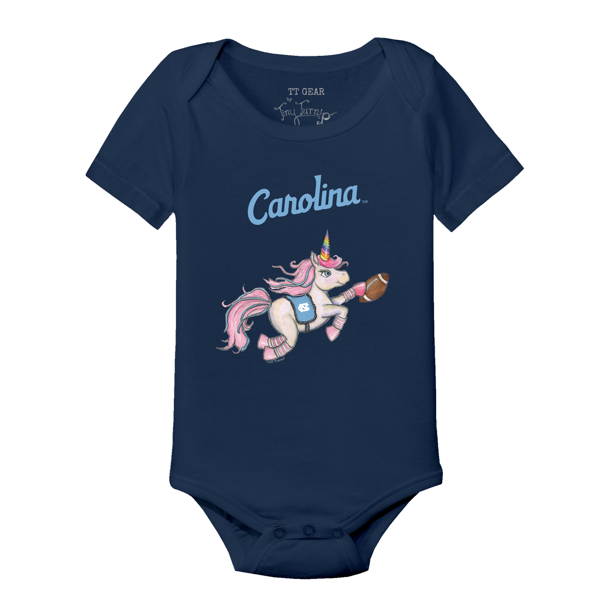 North Carolina Tar Heels Unicorn Short Sleeve Snapper