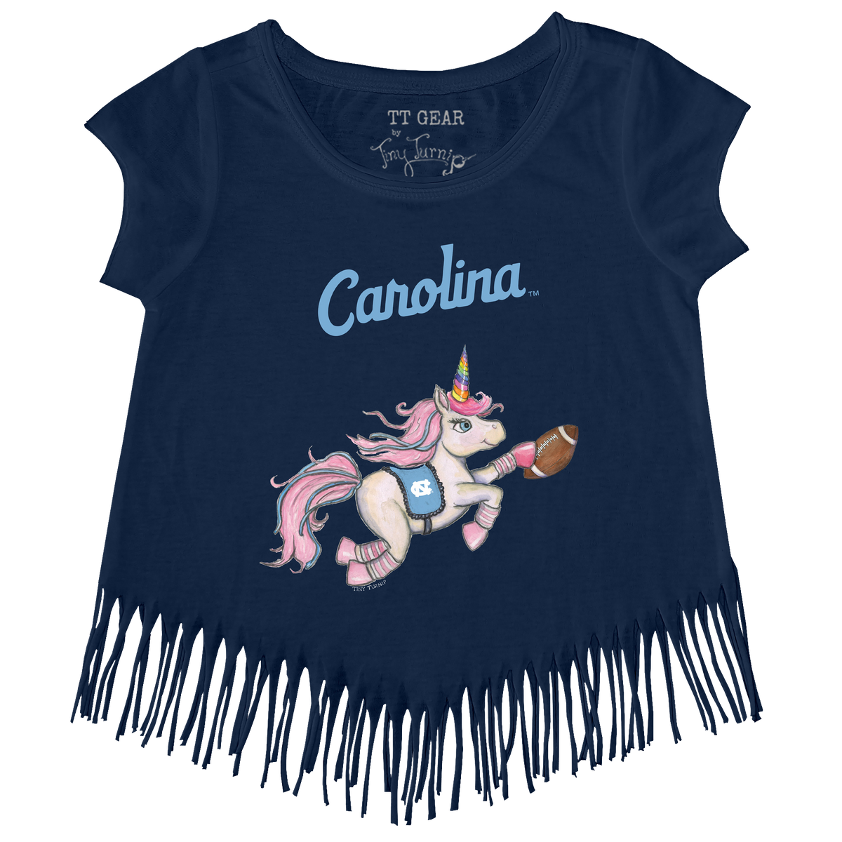 North Carolina Tar Heels Unicorn Fringe Tee