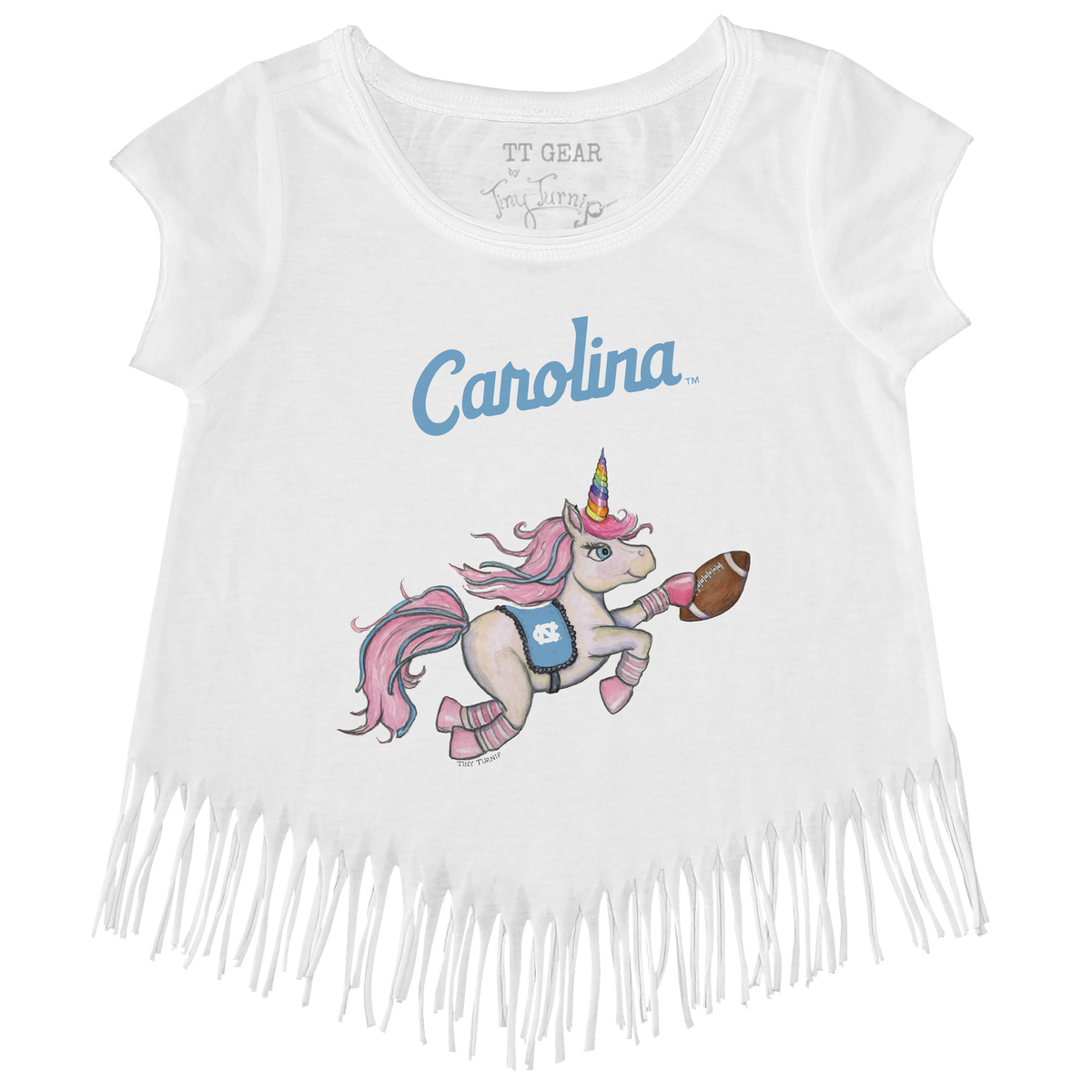 North Carolina Tar Heels Unicorn Fringe Tee