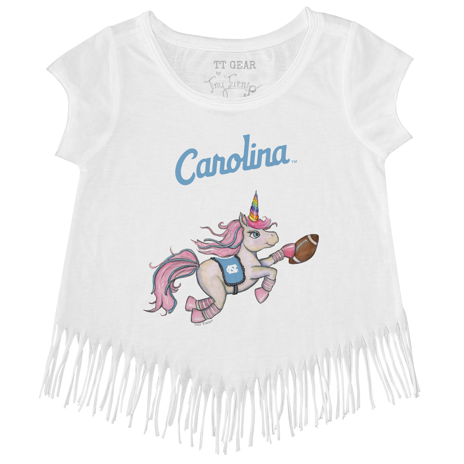 North Carolina Tar Heels Unicorn Fringe Tee