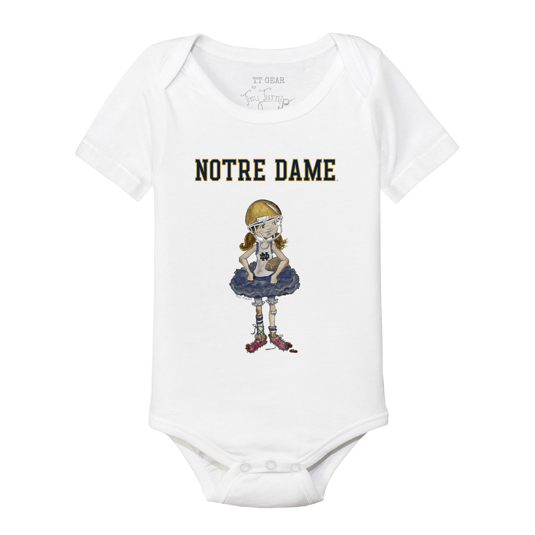 Notre Dame Fighting Irish Babes Short Sleeve Snapper