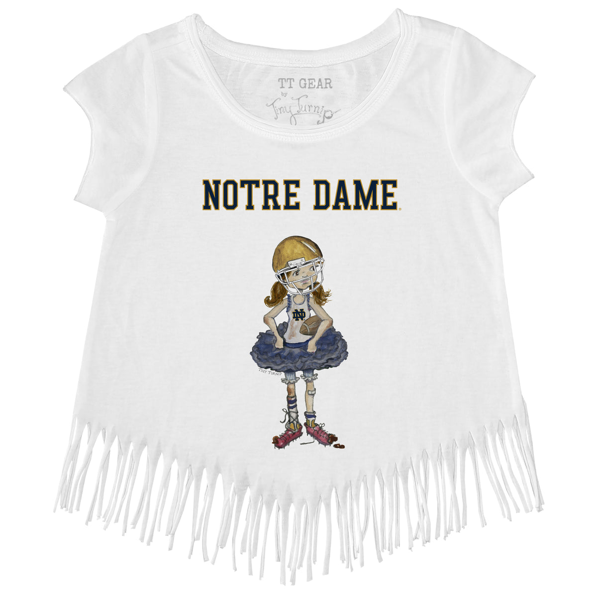 Notre Dame Fighting Irish Babes Fringe Tee