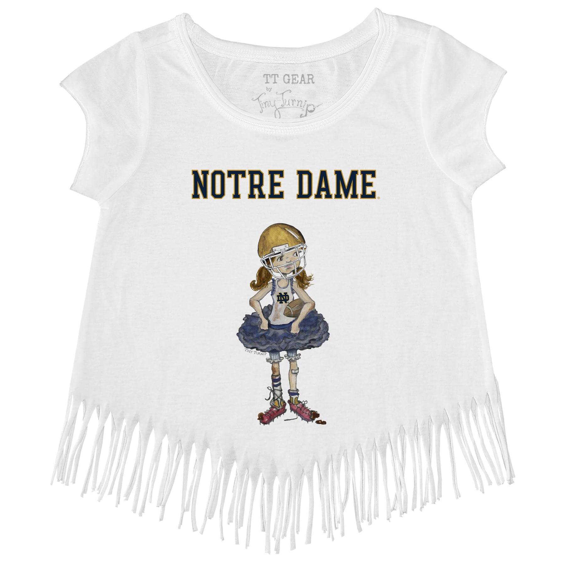 Notre Dame Fighting Irish Babes Fringe Tee