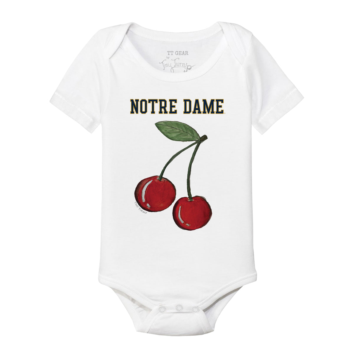 Notre Dame Fighting Irish Cherry Short Sleeve Snapper