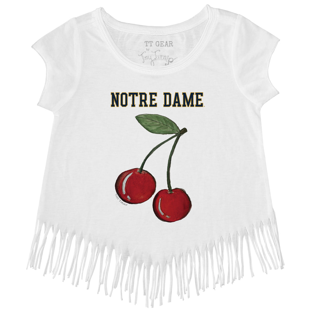 Notre Dame Fighting Irish Cherry Fringe Tee