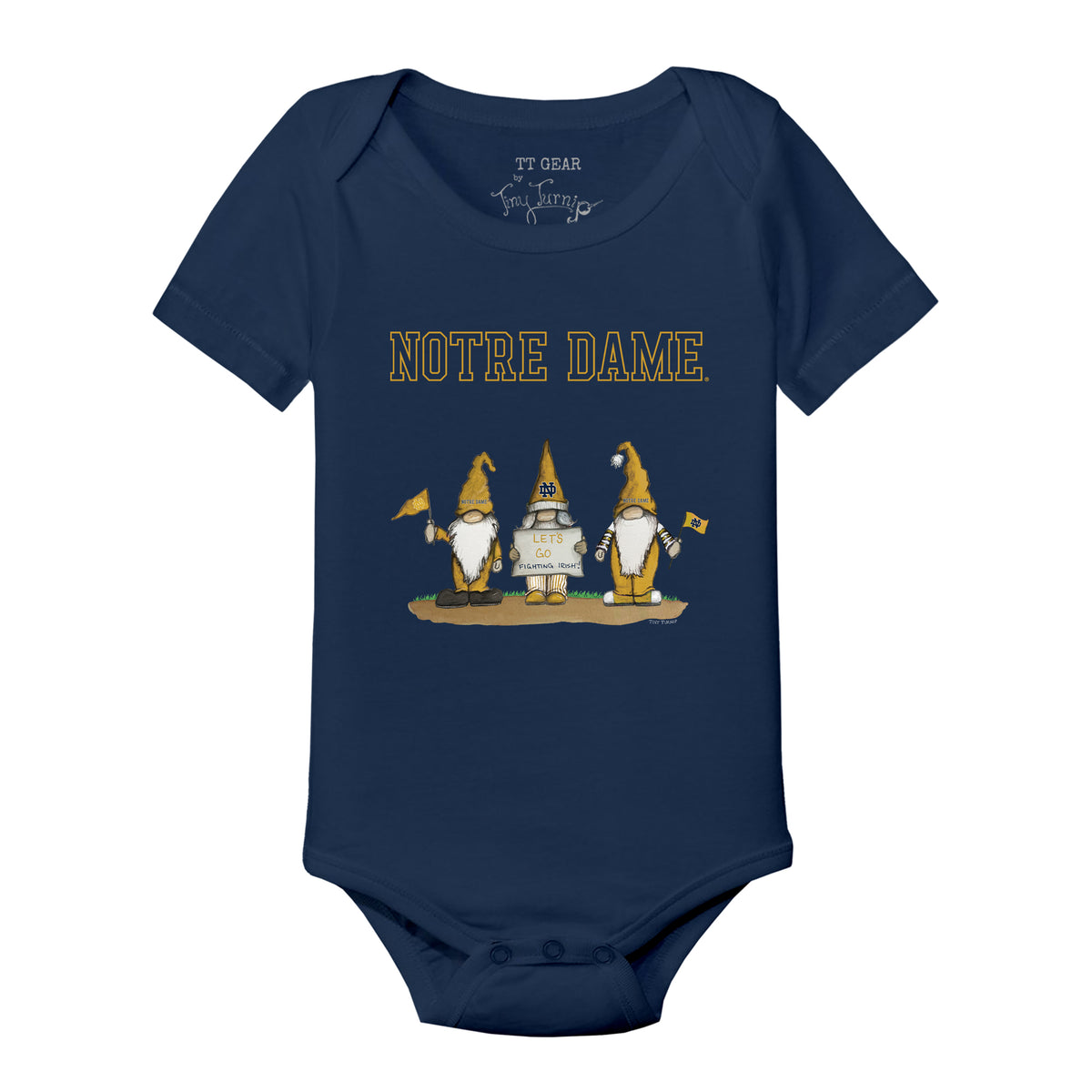 Notre Dame Fighting Irish Gnomes Short Sleeve Snapper