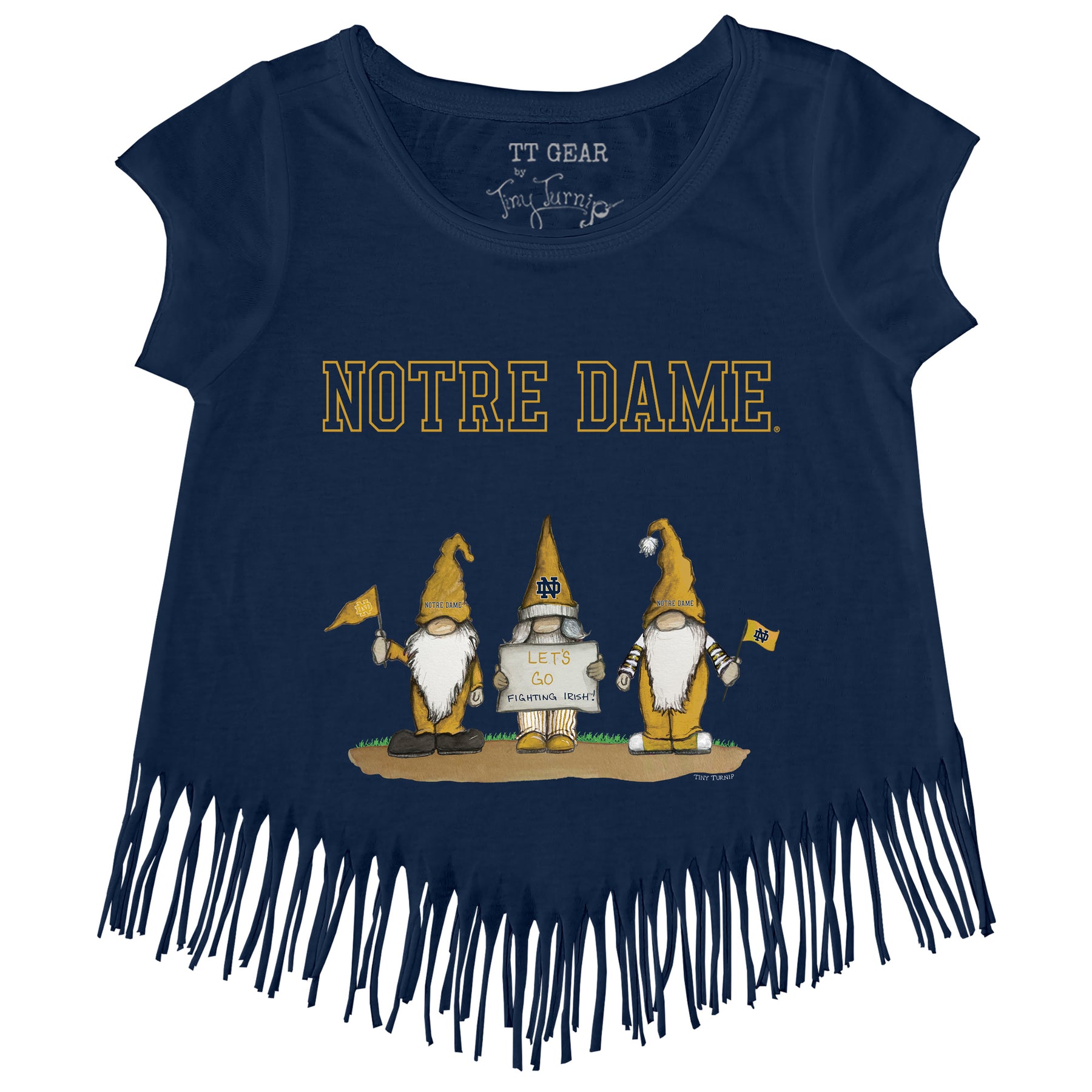 Notre Dame Fighting Irish Gnomes Fringe Tee