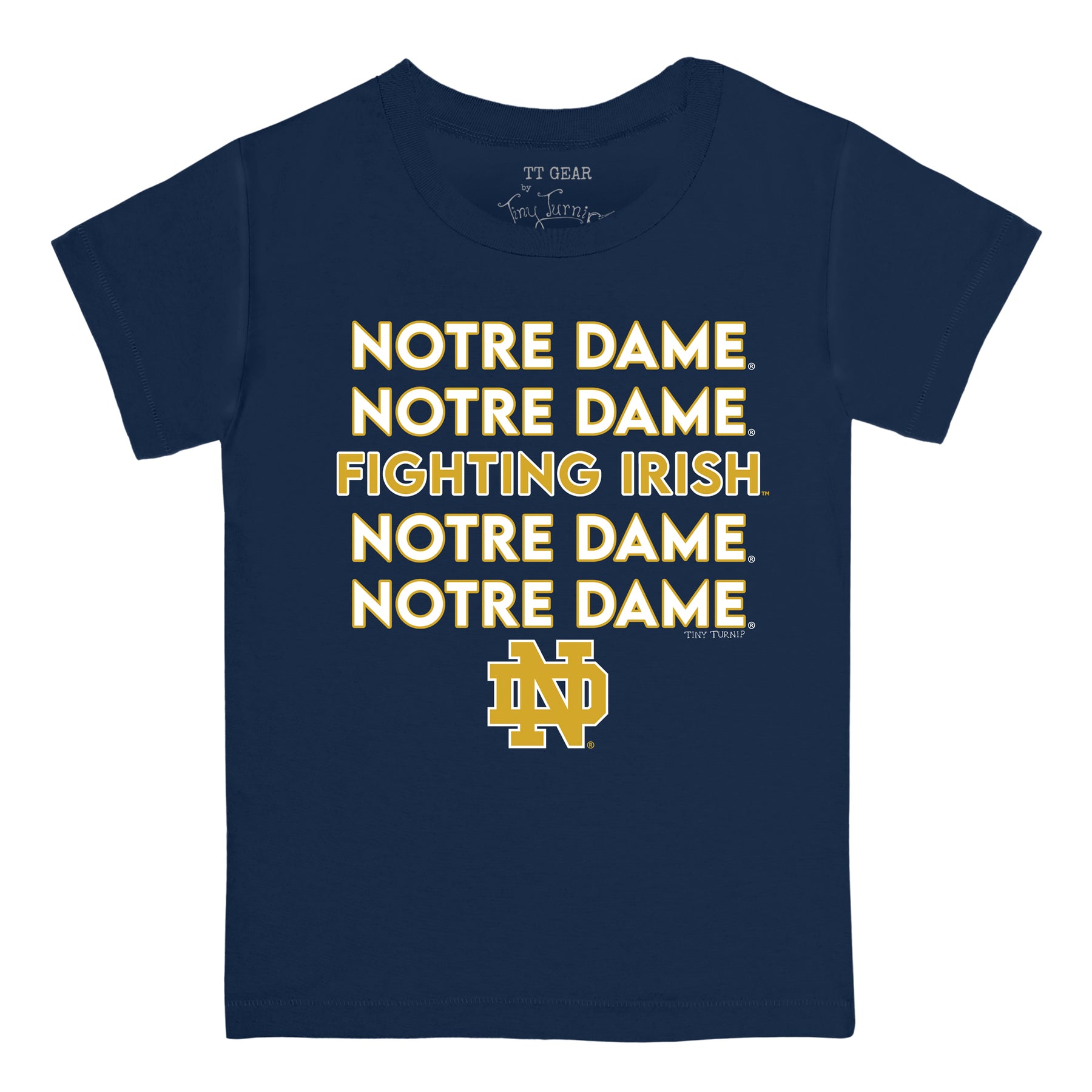 Notre Dame Fighting Irish Stacked Tee Shirt