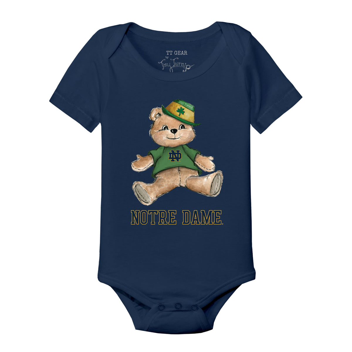 Notre Dame Fighting Irish Teddy Short Sleeve Snapper