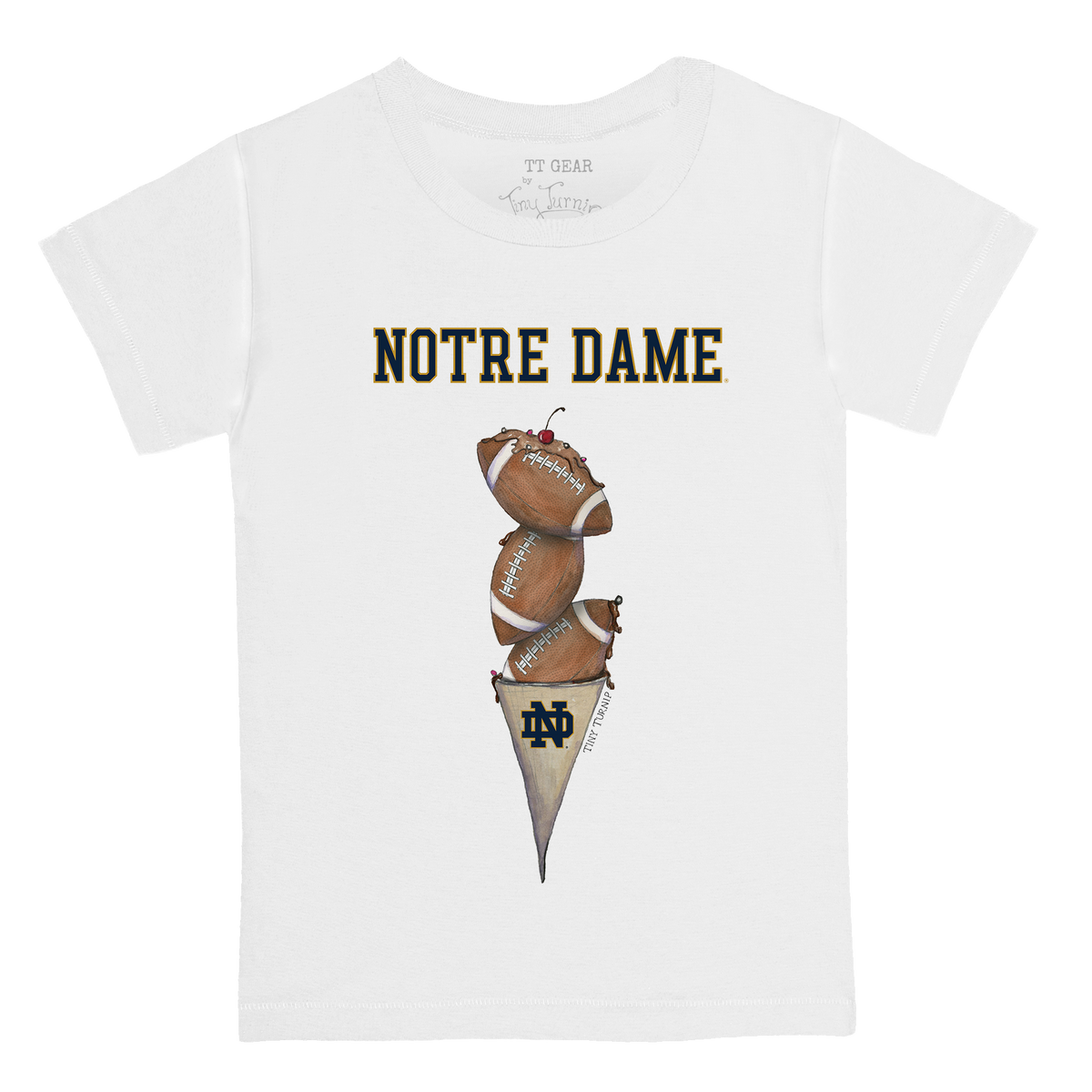 Notre Dame Fighting Irish Football Triple Scoop Kid's Tee Shirt