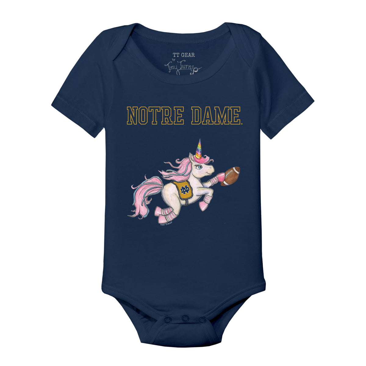 Notre Dame Fighting Irish Unicorn Short Sleeve Snapper