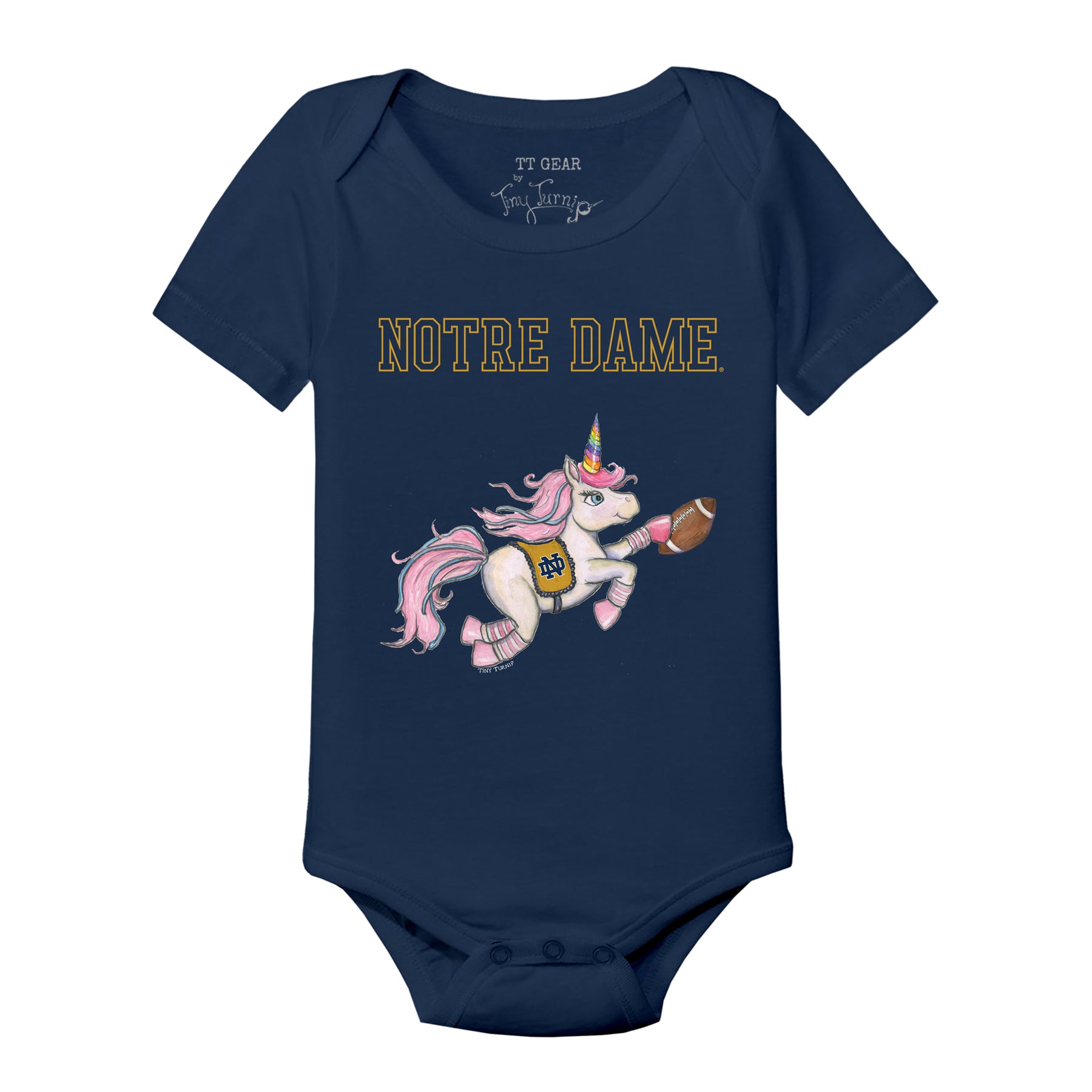 Notre Dame Fighting Irish Unicorn Short Sleeve Snapper