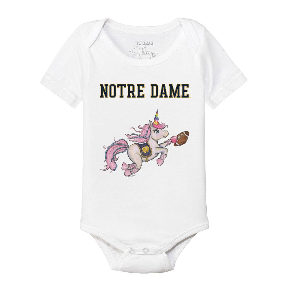 Notre Dame Fighting Irish Unicorn Short Sleeve Snapper