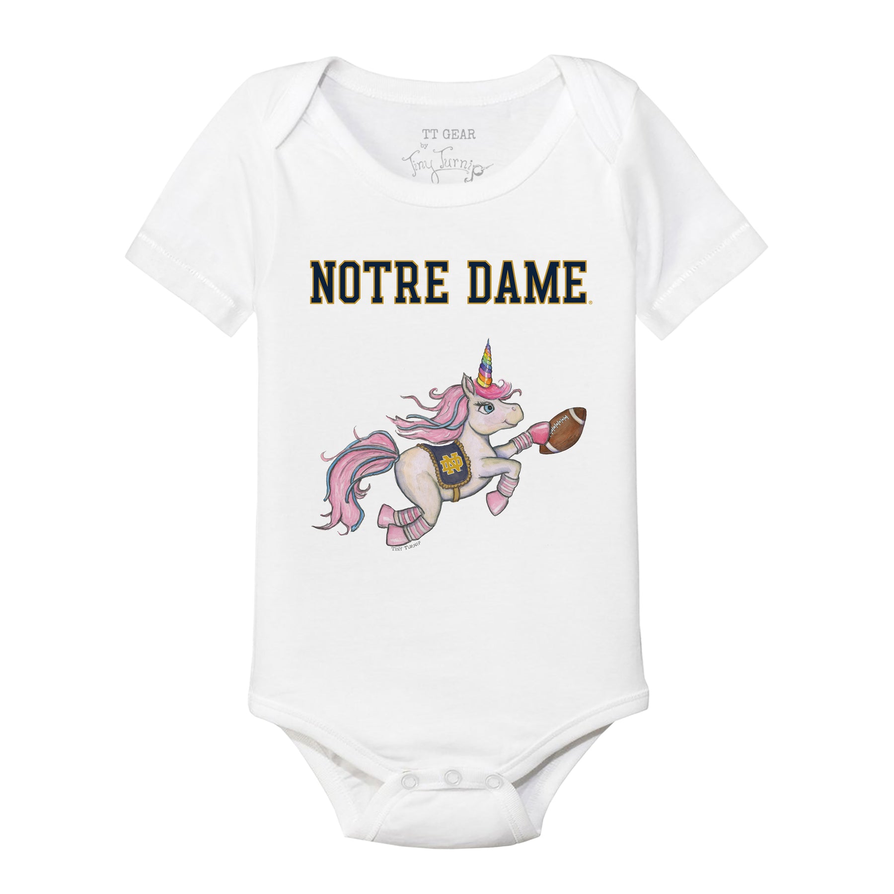 Notre Dame Fighting Irish Unicorn Short Sleeve Snapper