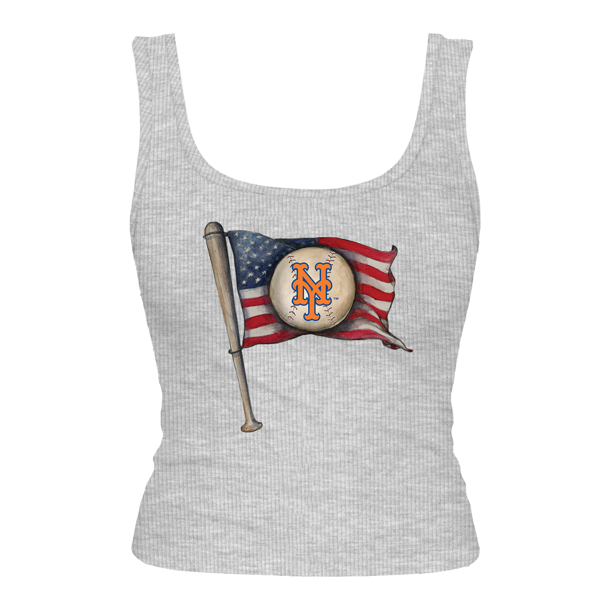 New York Mets Baseball Flag Emmy Tank