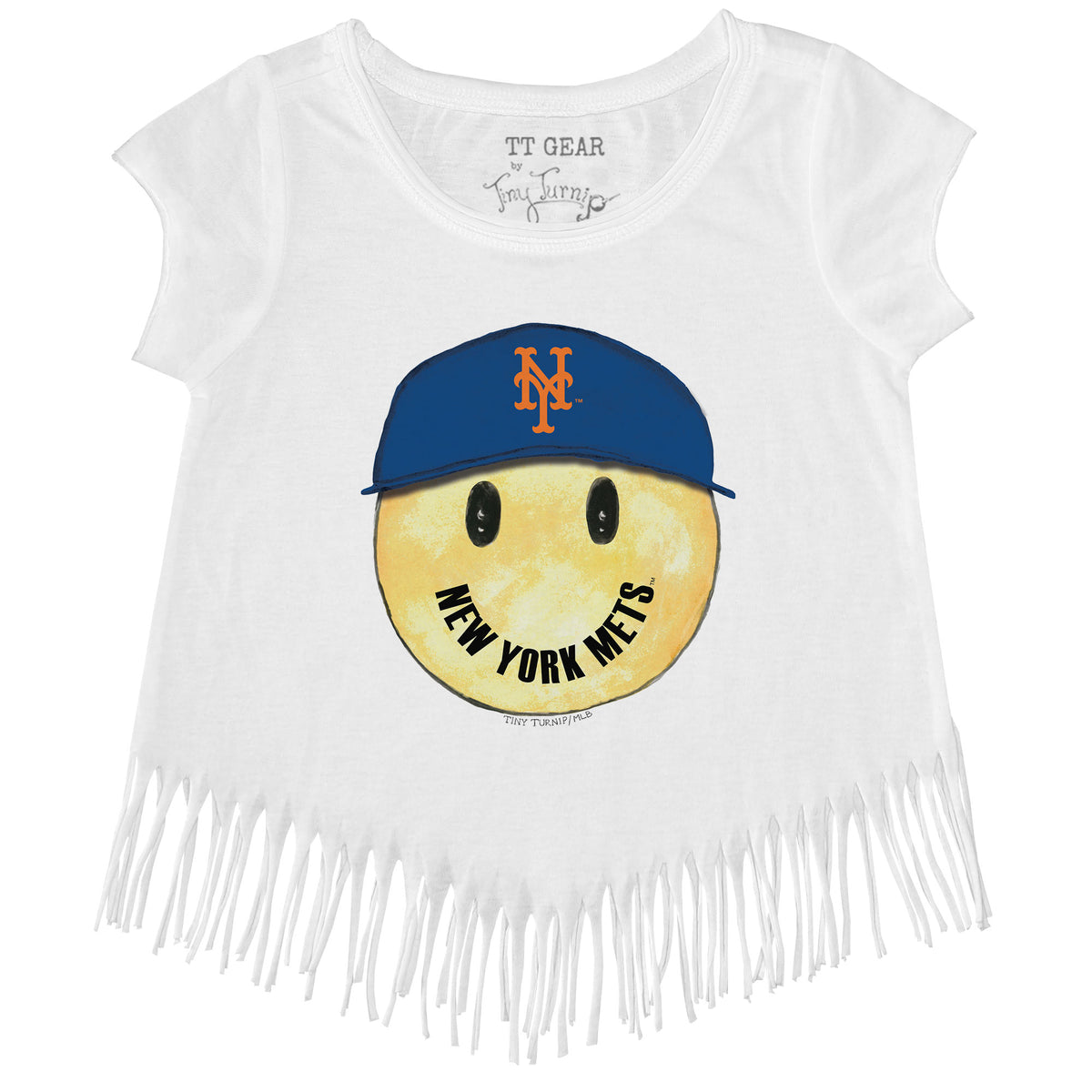 New York Mets Smiley Fringe Tee