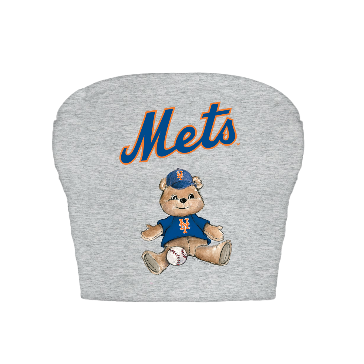 New York Mets Teddy Crop Tube Top