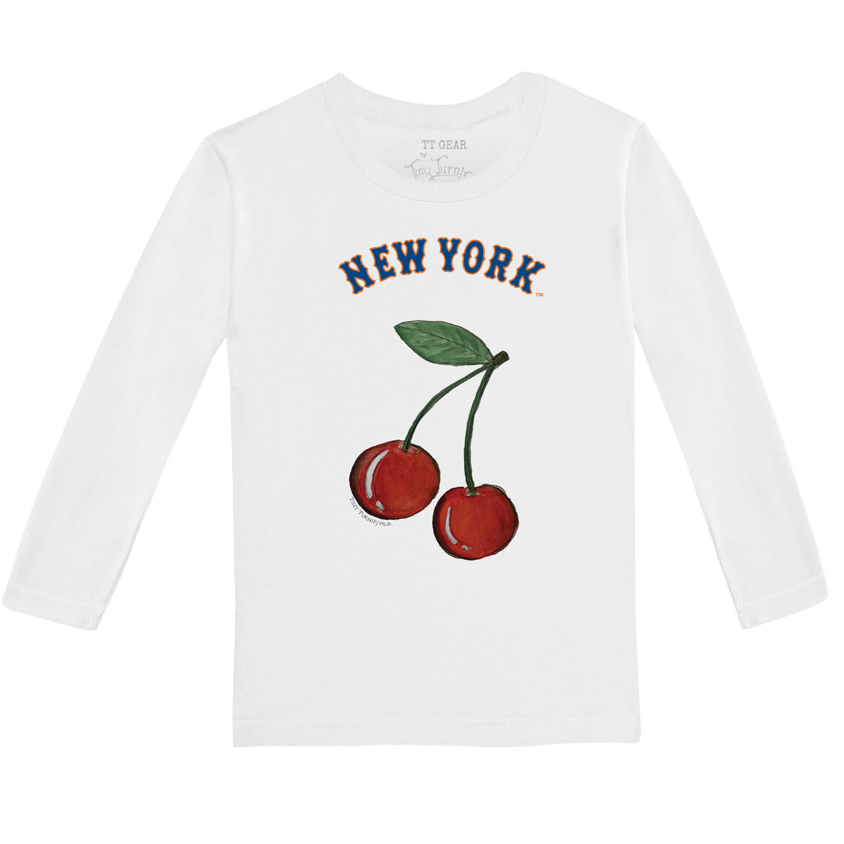 New York Mets Cherry Long-Sleeve Tee Shirt