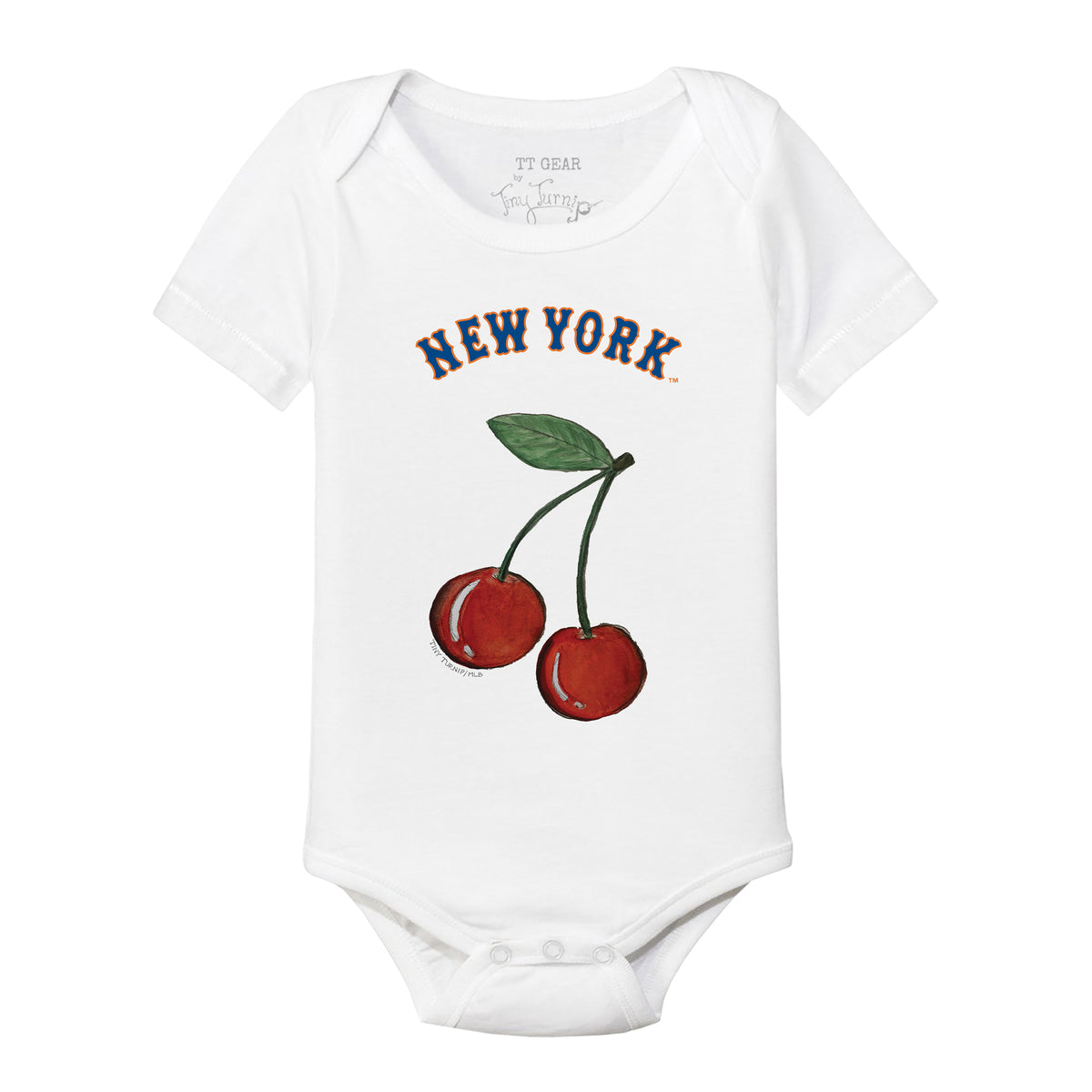 New York Mets Cherry Short Sleeve Snapper