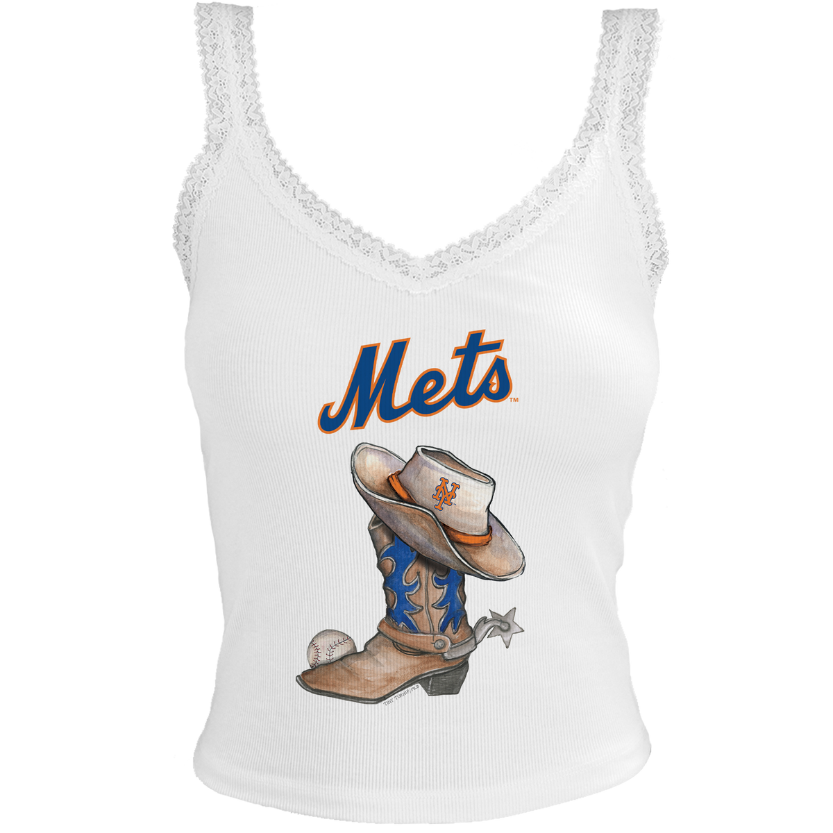 New York Mets Cowboy Boot Lace Tank