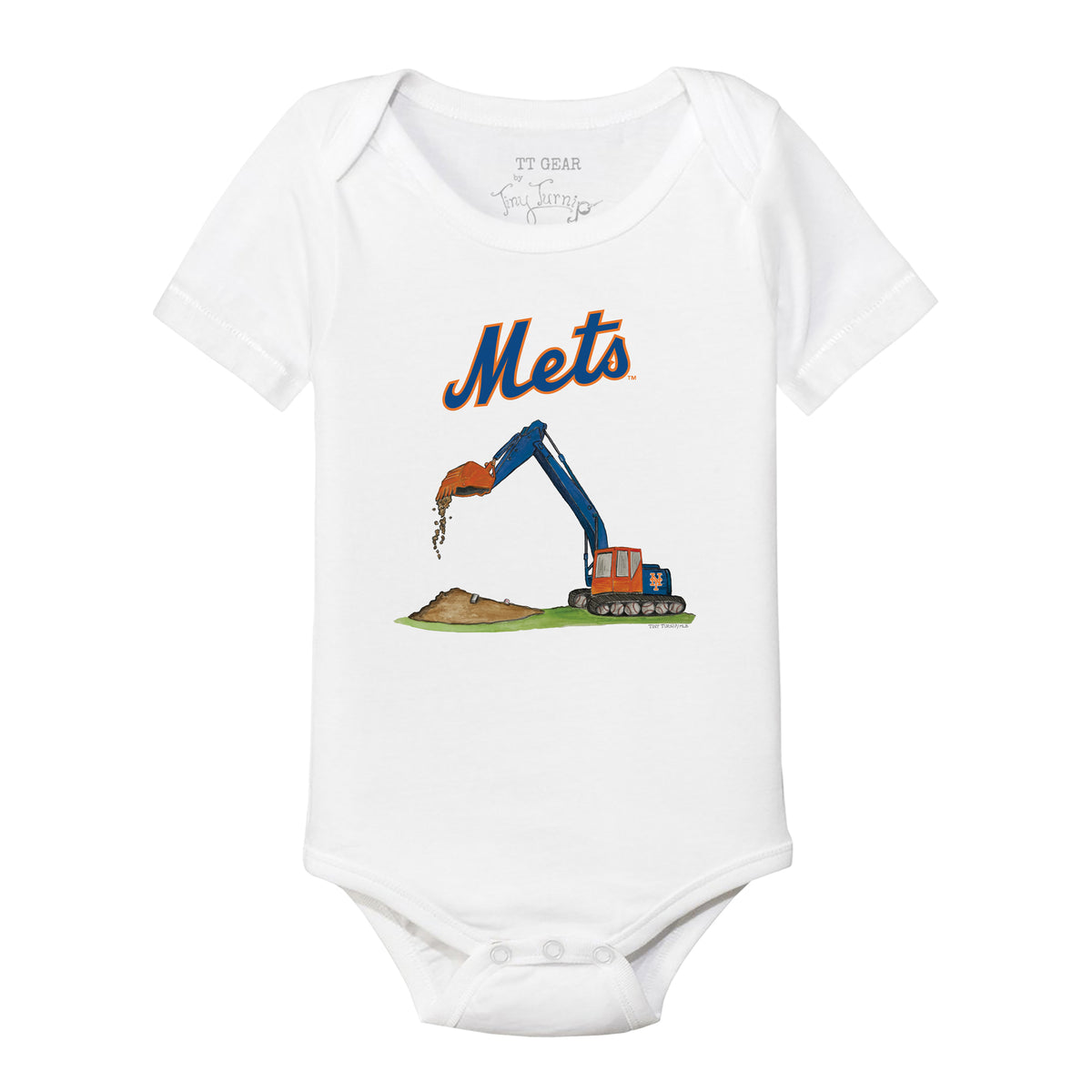 New York Mets Excavator Short Sleeve Snapper