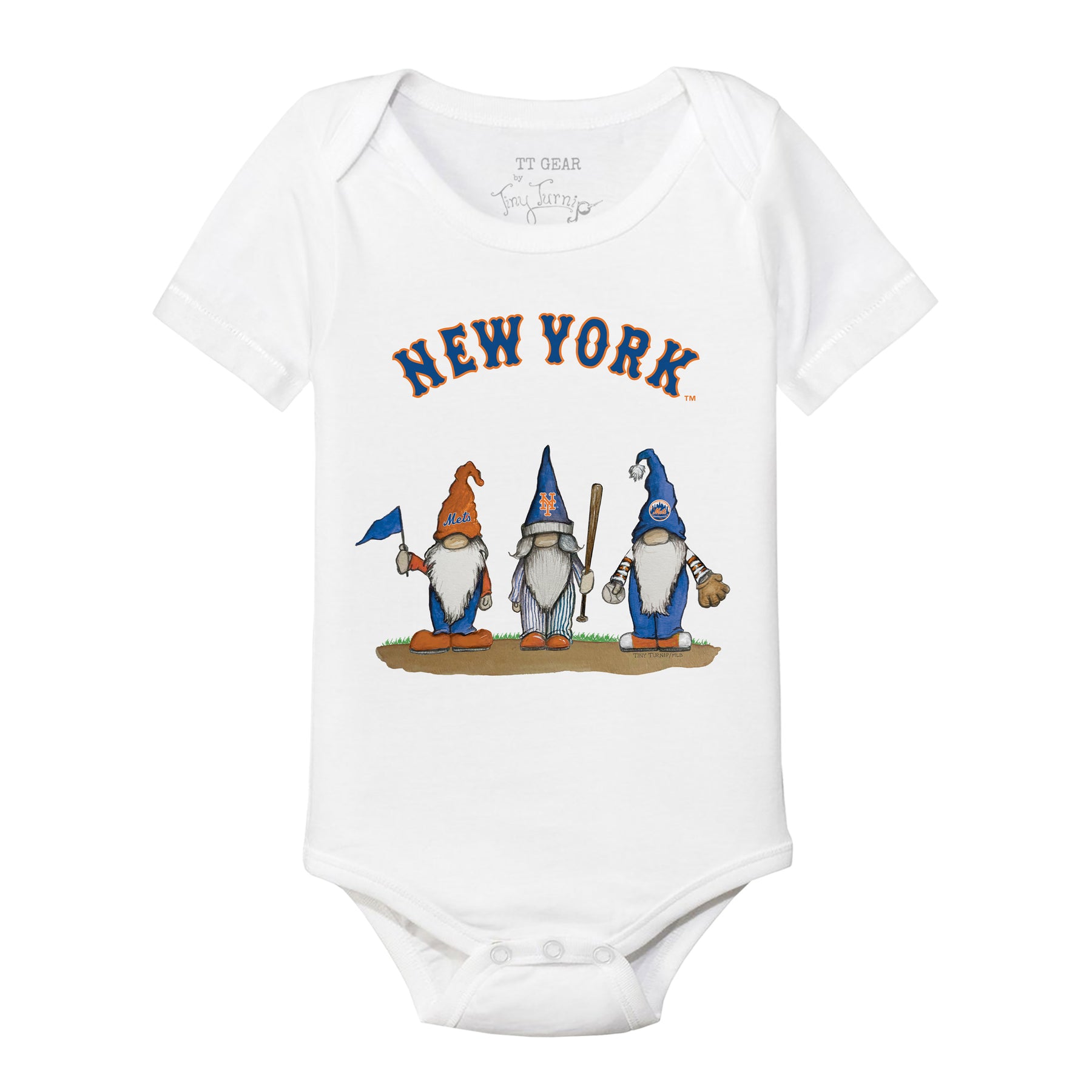 New York Mets Gnomes Short Sleeve Snapper