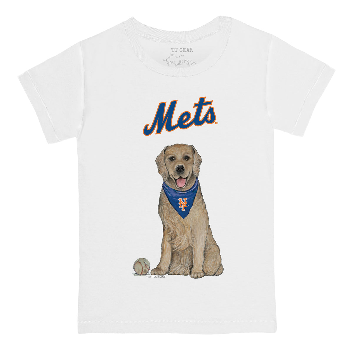 New York Mets Golden Retriever Tee Shirt