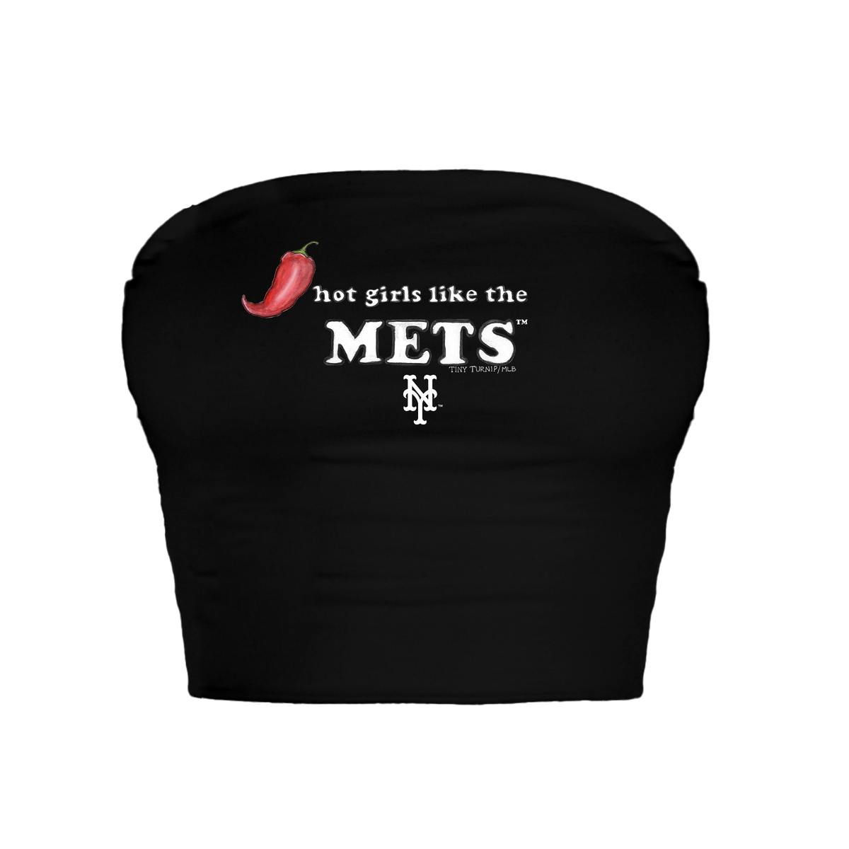 New York Mets Hot Girls Crop Tube Top